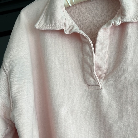 ✨ ZARA Collared Pullover Sweatshirt – Pink – Size M ✨ - Picture 2 of 3